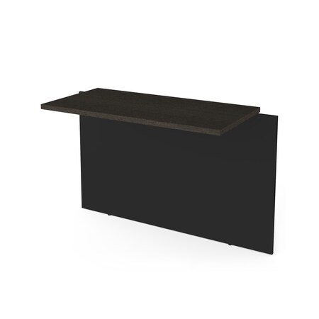 Bestar Pro-Concept Plus 40W Desk Bridge, Deep Grey & Black 110820-1132